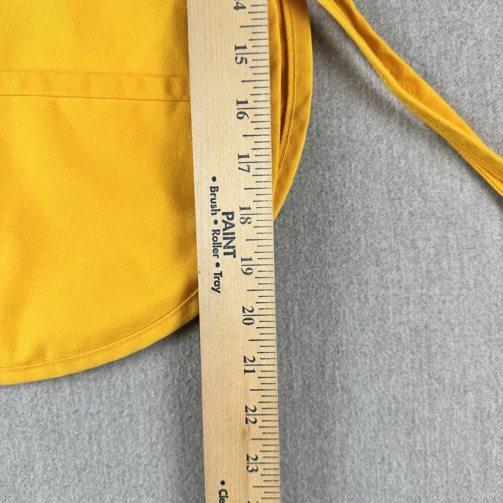Vintage Whole Foods Market Bellaire Child Apron Made USA Yellow‎